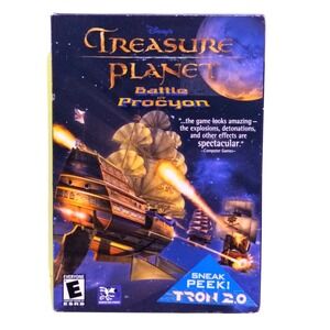 Disney Treasure Planet Battle at Procyon PC Game & Tron 2.0 Sneak Peek VTG Y2K